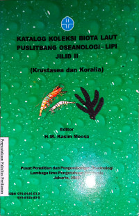Image of Katalog Koleksi Biota Laut Puslitbang Oseonologi
