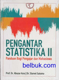 Image of Pengantar statistika ll : panduan bagi pengajar dan mahasiswa